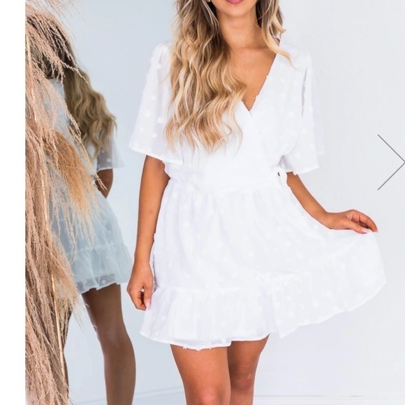 Pink Lily Dresses & Skirts - New Pink Lily Picture Perfect Moments White Dress Mini